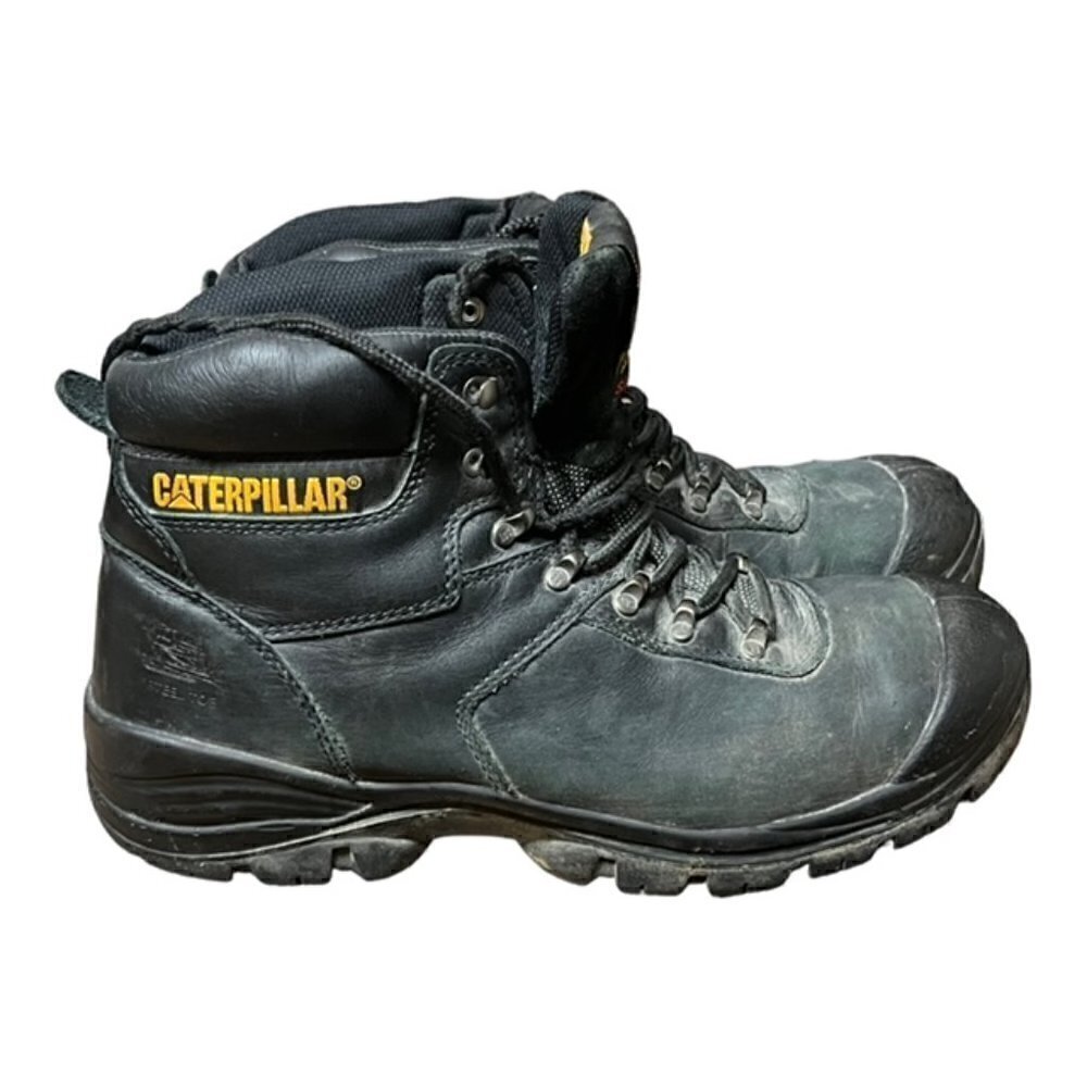 Caterpillar Boots Men's 12 Composite Toe‎ Workwear Outdoor Black